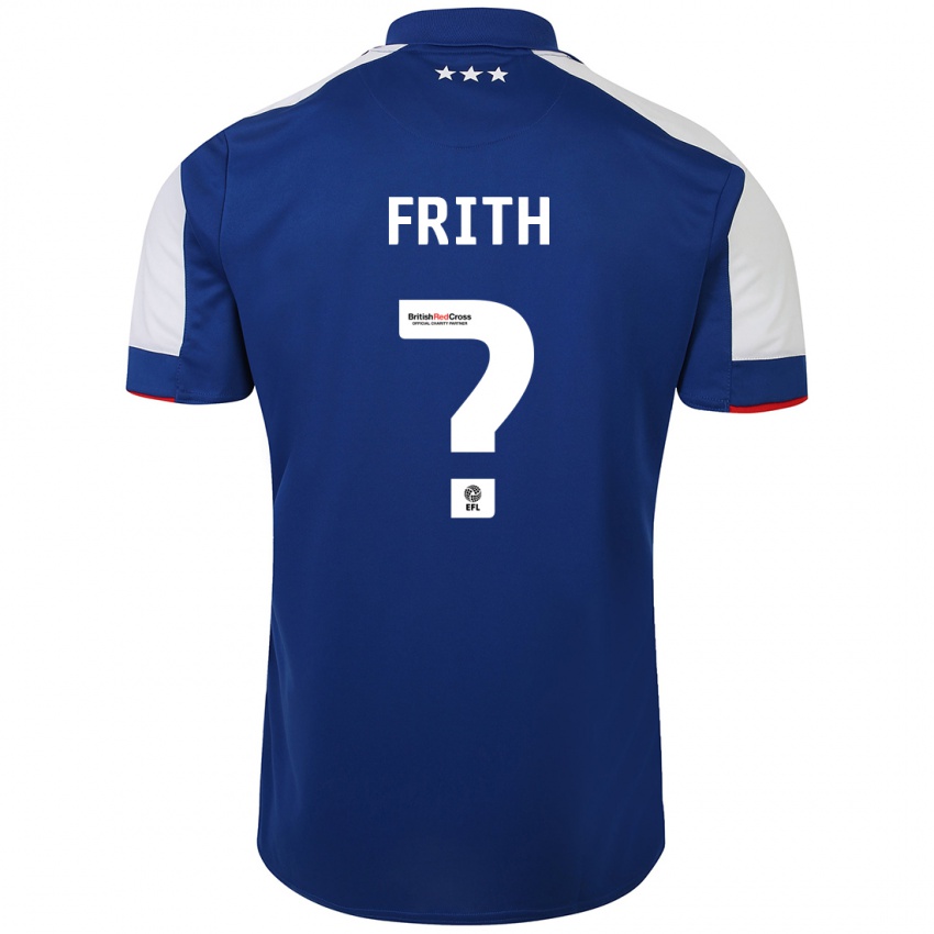 Niño Camiseta Callum Frith #0 Azul 1ª Equipación 2023/24 La Camisa