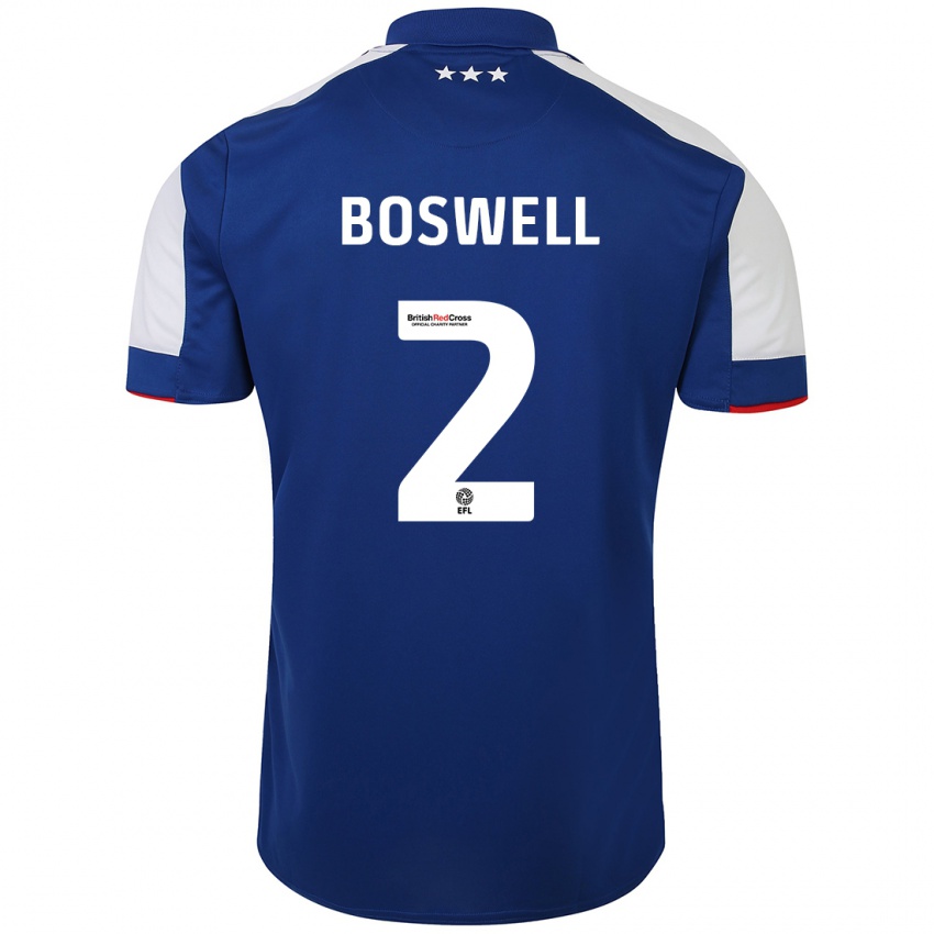 Niño Camiseta Maria Boswell #2 Azul 1ª Equipación 2023/24 La Camisa