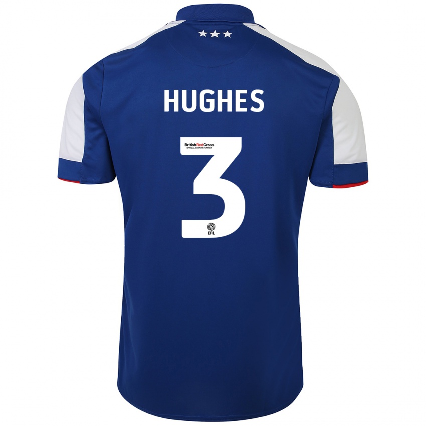 Niño Camiseta Summer Hughes #3 Azul 1ª Equipación 2023/24 La Camisa