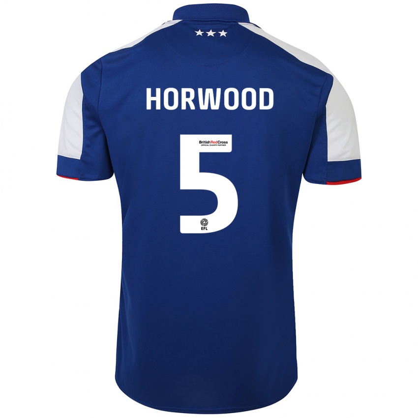 Niño Camiseta Bonnie Horwood #5 Azul 1ª Equipación 2023/24 La Camisa