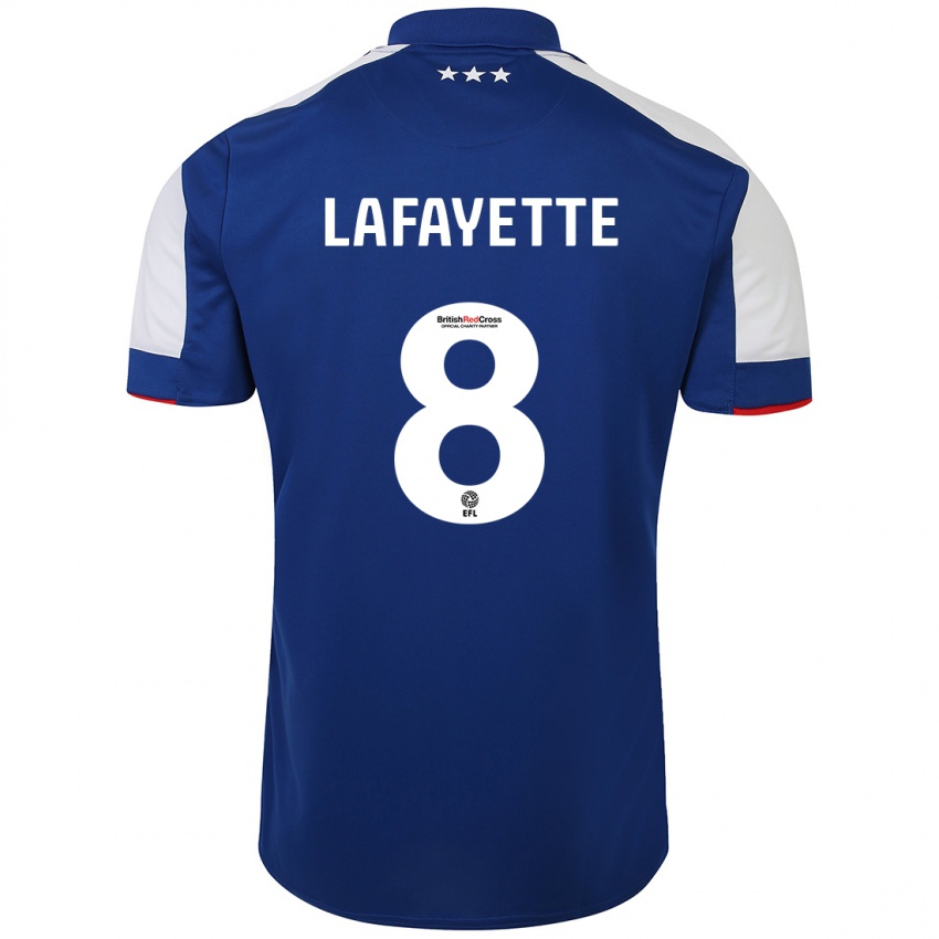 Niño Camiseta Abbie Lafayette #8 Azul 1ª Equipación 2023/24 La Camisa