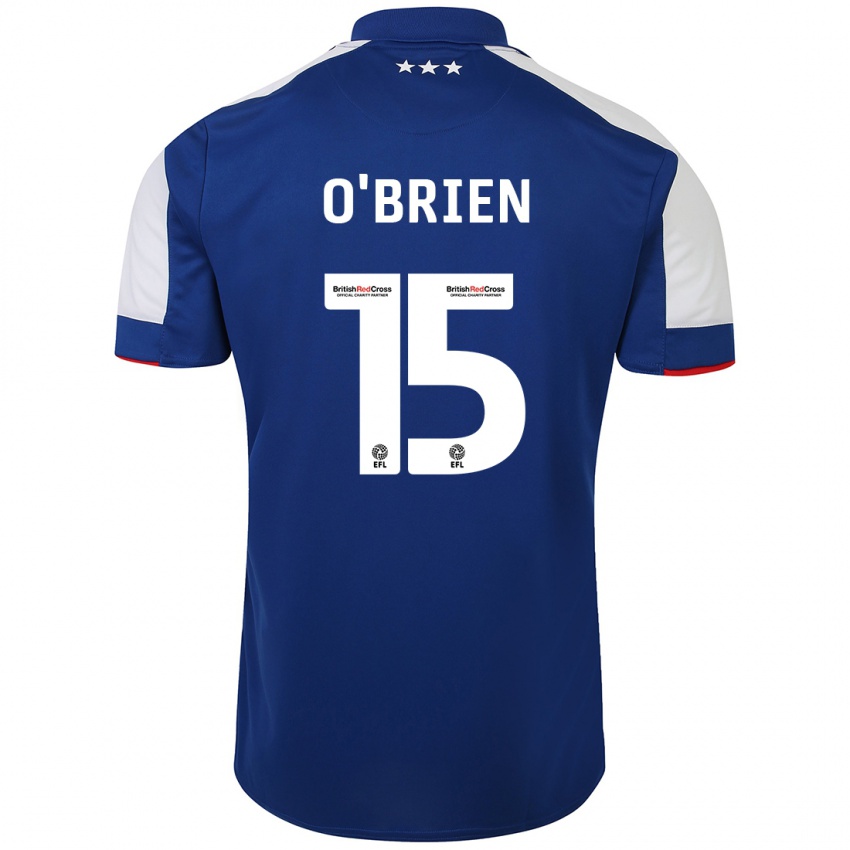 Niño Camiseta Lucy O'brien #15 Azul 1ª Equipación 2023/24 La Camisa