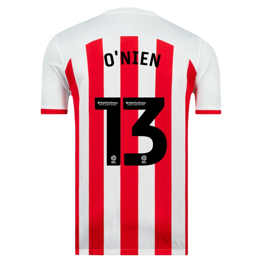 Niño Camiseta Luke O'nien #13 Blanco 1ª Equipación 2023/24 La Camisa