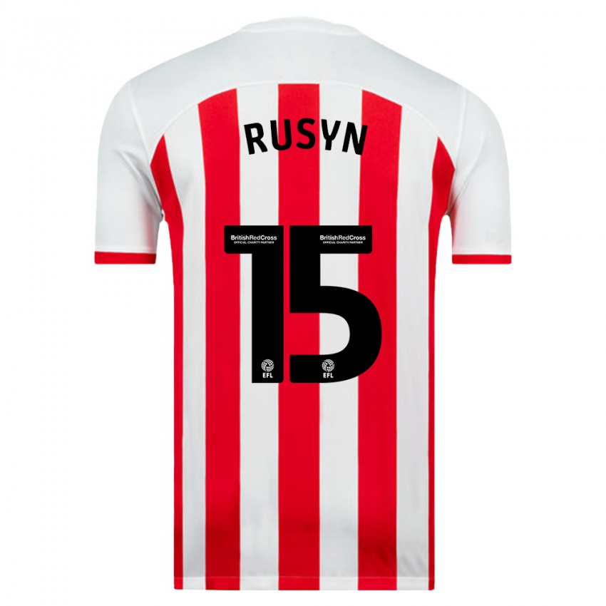 Niño Camiseta Nazariy Rusyn #15 Blanco 1ª Equipación 2023/24 La Camisa