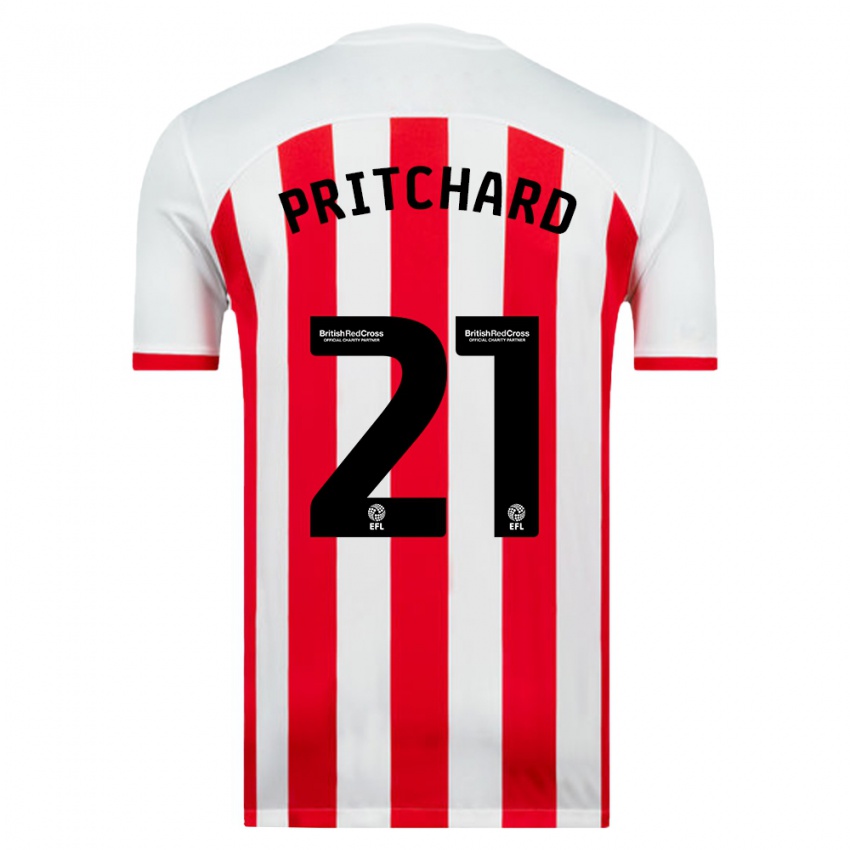 Niño Camiseta Alex Pritchard #21 Blanco 1ª Equipación 2023/24 La Camisa