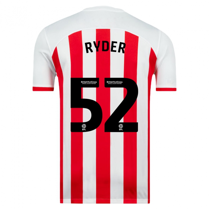 Niño Camiseta Joe Ryder #52 Blanco 1ª Equipación 2023/24 La Camisa