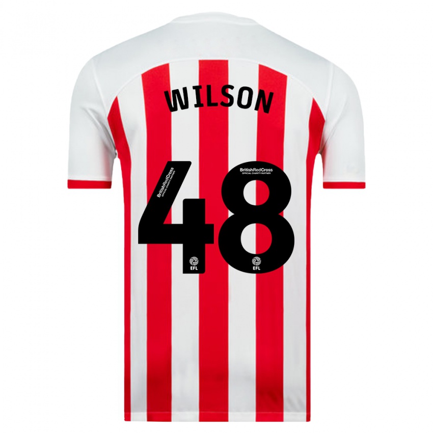 Niño Camiseta Callum Wilson #48 Blanco 1ª Equipación 2023/24 La Camisa