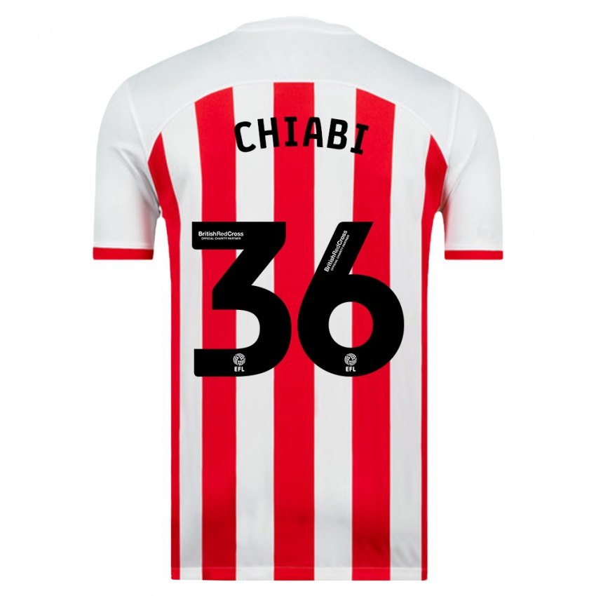 Niño Camiseta Tom Chiabi #36 Blanco 1ª Equipación 2023/24 La Camisa