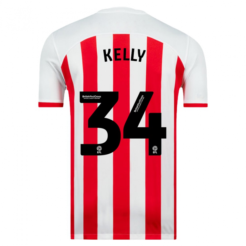 Niño Camiseta Caden Kelly #34 Blanco 1ª Equipación 2023/24 La Camisa