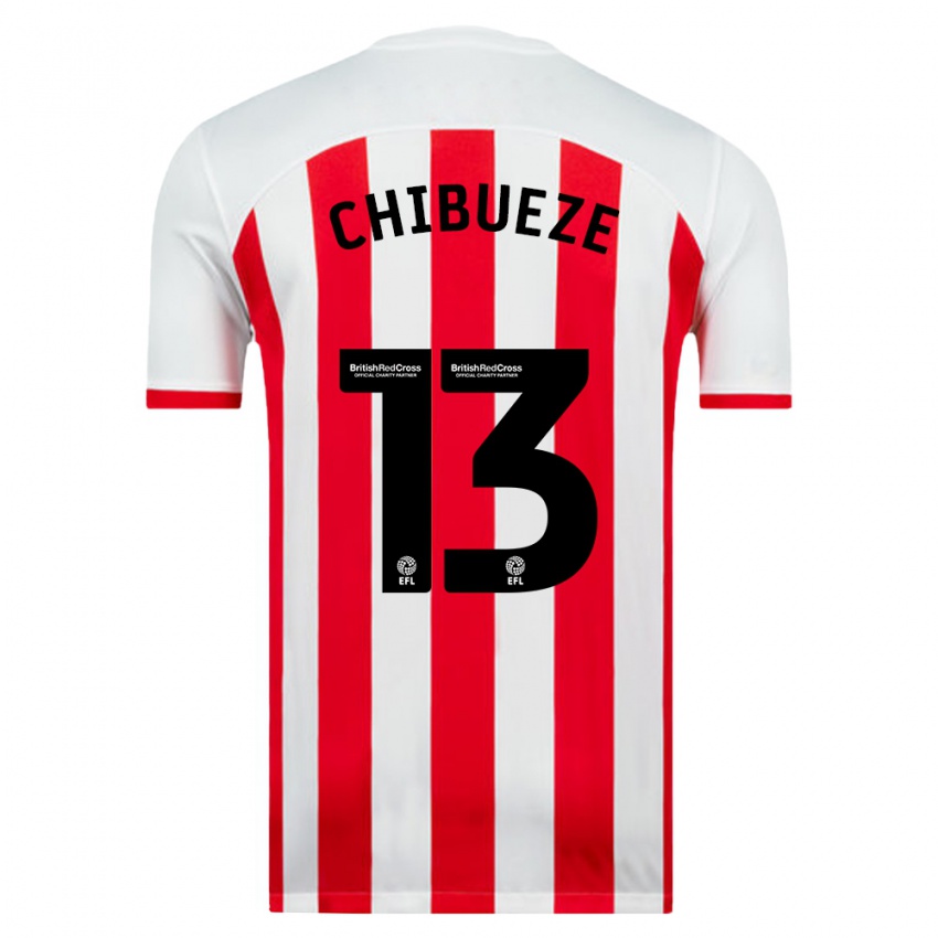 Niño Camiseta Kelechi Chibueze #13 Blanco 1ª Equipación 2023/24 La Camisa