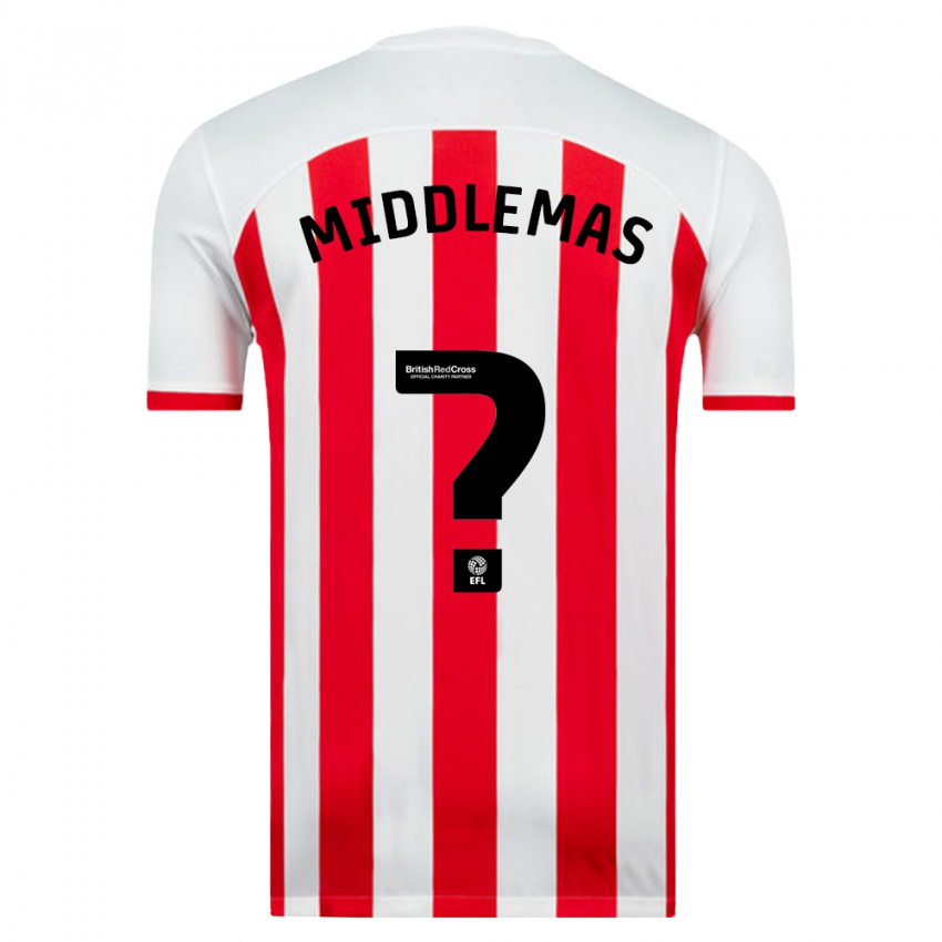 Niño Camiseta Ben Middlemas #0 Blanco 1ª Equipación 2023/24 La Camisa