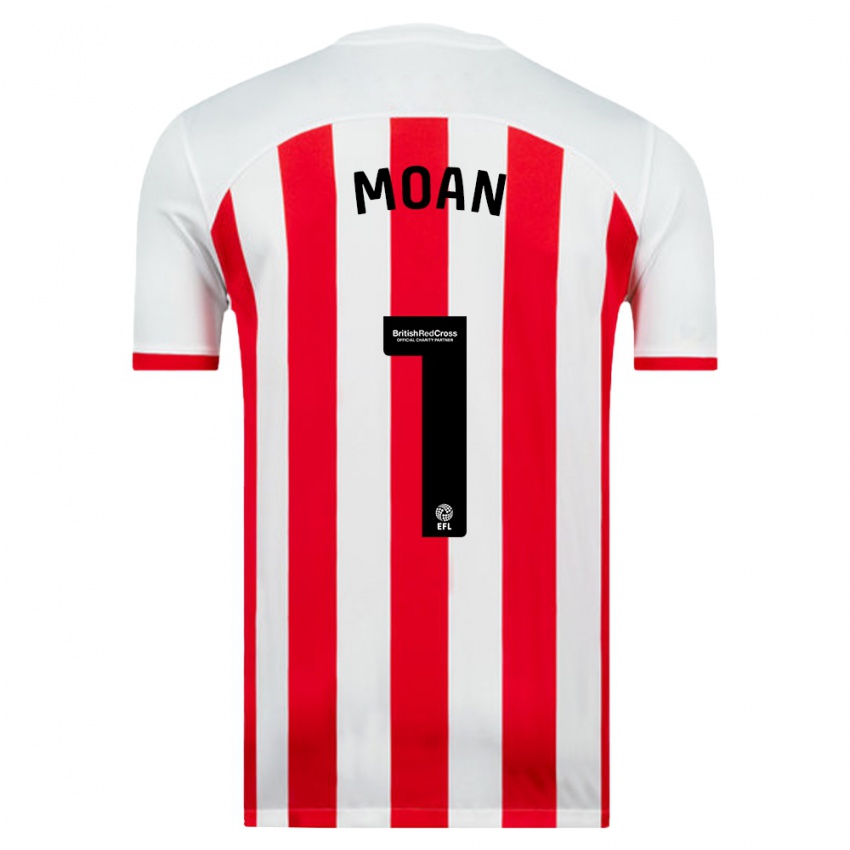 Niño Camiseta Claudia Moan #1 Blanco 1ª Equipación 2023/24 La Camisa