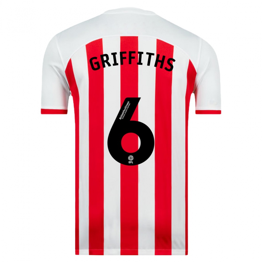 Niño Camiseta Louise Griffiths #6 Blanco 1ª Equipación 2023/24 La Camisa