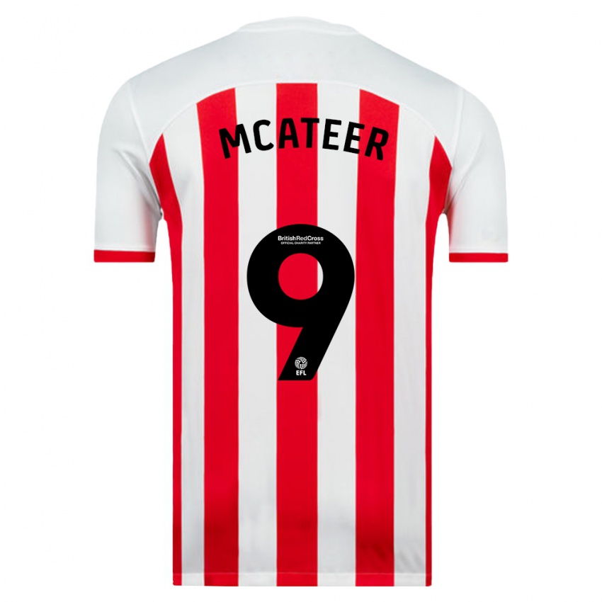 Niño Camiseta Mary Mcateer #9 Blanco 1ª Equipación 2023/24 La Camisa