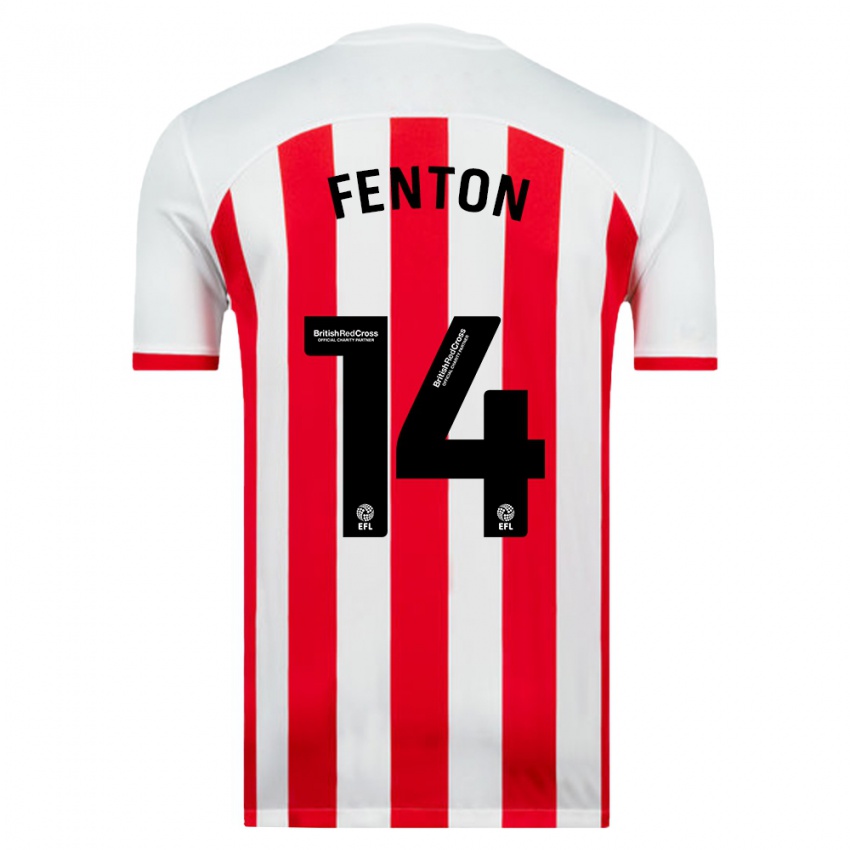 Niño Camiseta Natasha Fenton #14 Blanco 1ª Equipación 2023/24 La Camisa