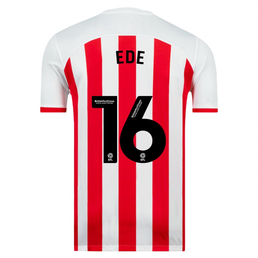 Niño Camiseta Grace Ede #16 Blanco 1ª Equipación 2023/24 La Camisa