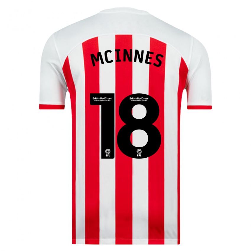 Niño Camiseta Libby Mcinnes #18 Blanco 1ª Equipación 2023/24 La Camisa