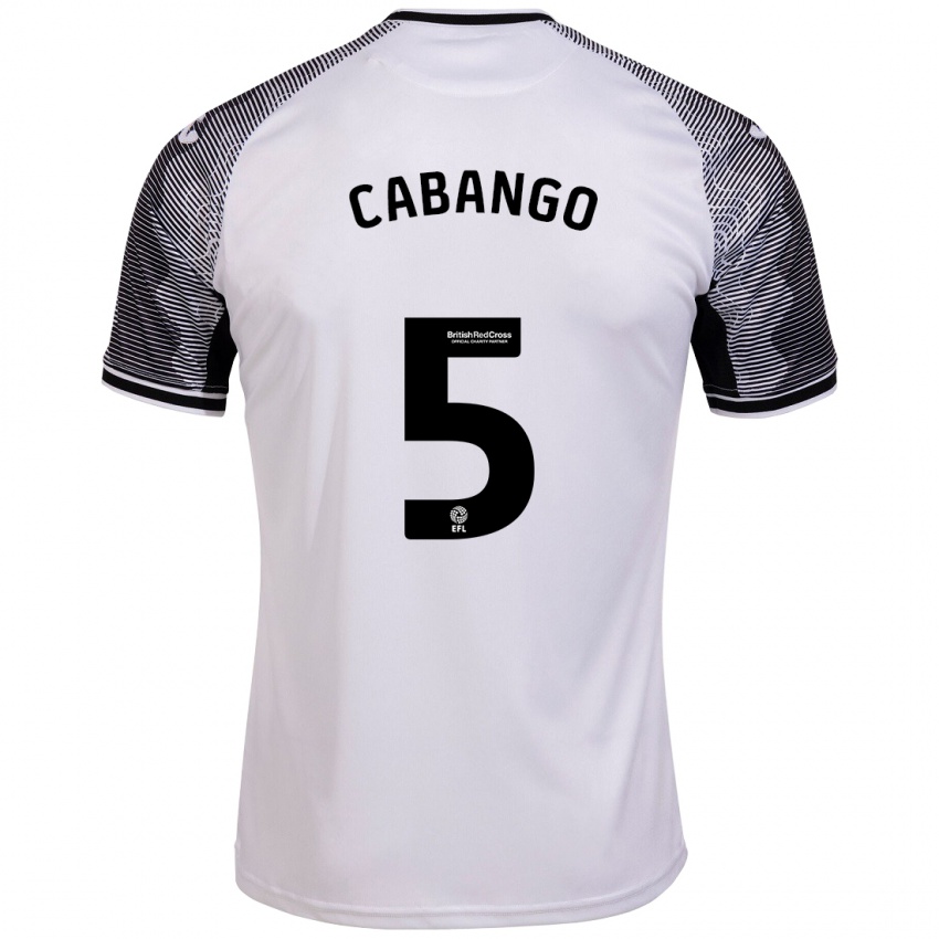 Niño Camiseta Ben Cabango #5 Blanco 1ª Equipación 2023/24 La Camisa