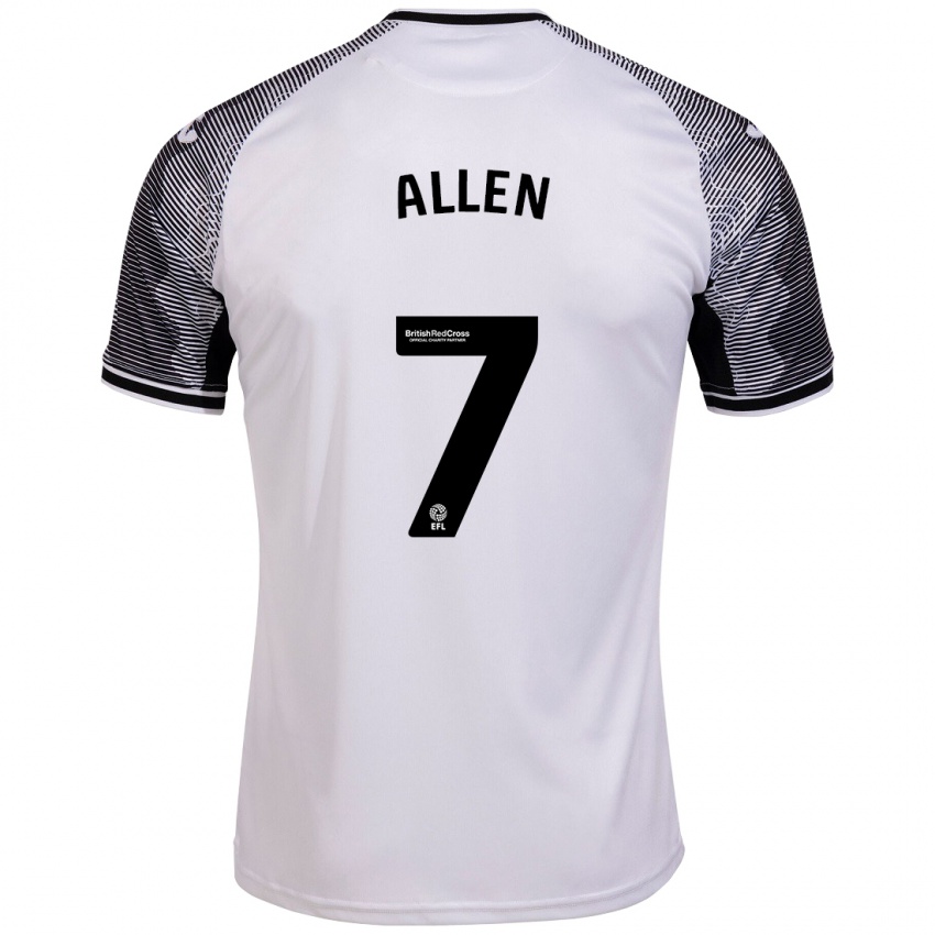 Niño Camiseta Joe Allen #7 Blanco 1ª Equipación 2023/24 La Camisa