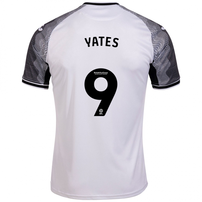 Niño Camiseta Jerry Yates #9 Blanco 1ª Equipación 2023/24 La Camisa