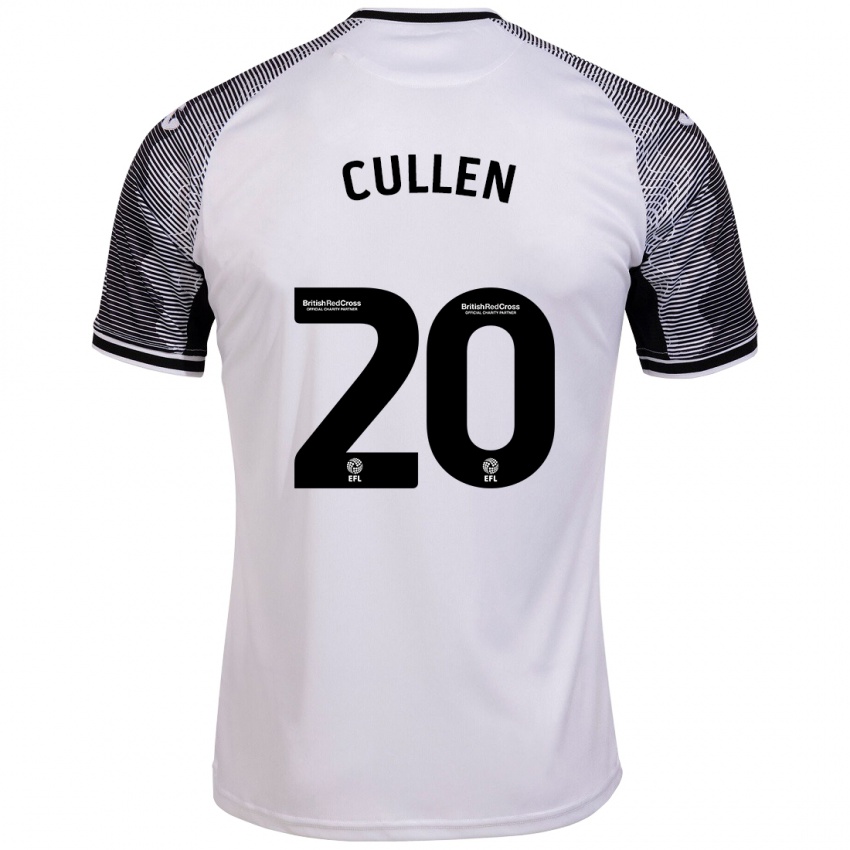 Niño Camiseta Liam Cullen #20 Blanco 1ª Equipación 2023/24 La Camisa