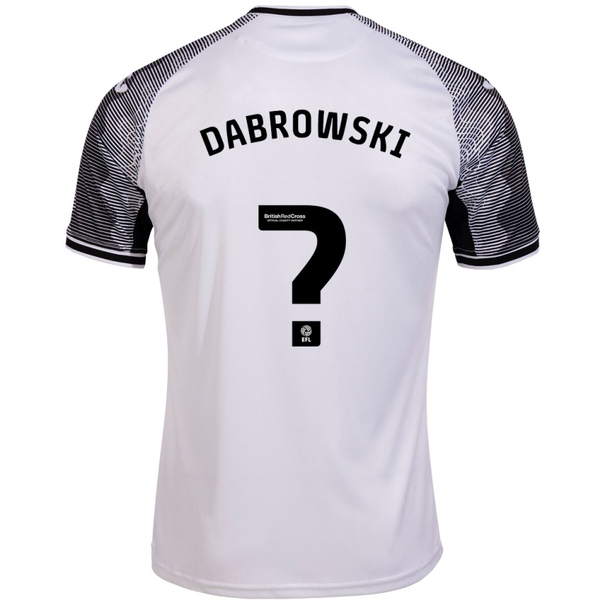 Niño Camiseta Sebastian Dabrowski #0 Blanco 1ª Equipación 2023/24 La Camisa