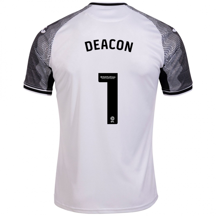 Niño Camiseta Chelsea Deacon #1 Blanco 1ª Equipación 2023/24 La Camisa