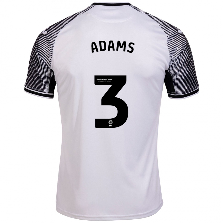 Niño Camiseta Sarah Adams #3 Blanco 1ª Equipación 2023/24 La Camisa