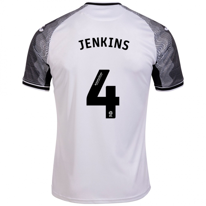 Niño Camiseta Shaunna Jenkins #4 Blanco 1ª Equipación 2023/24 La Camisa