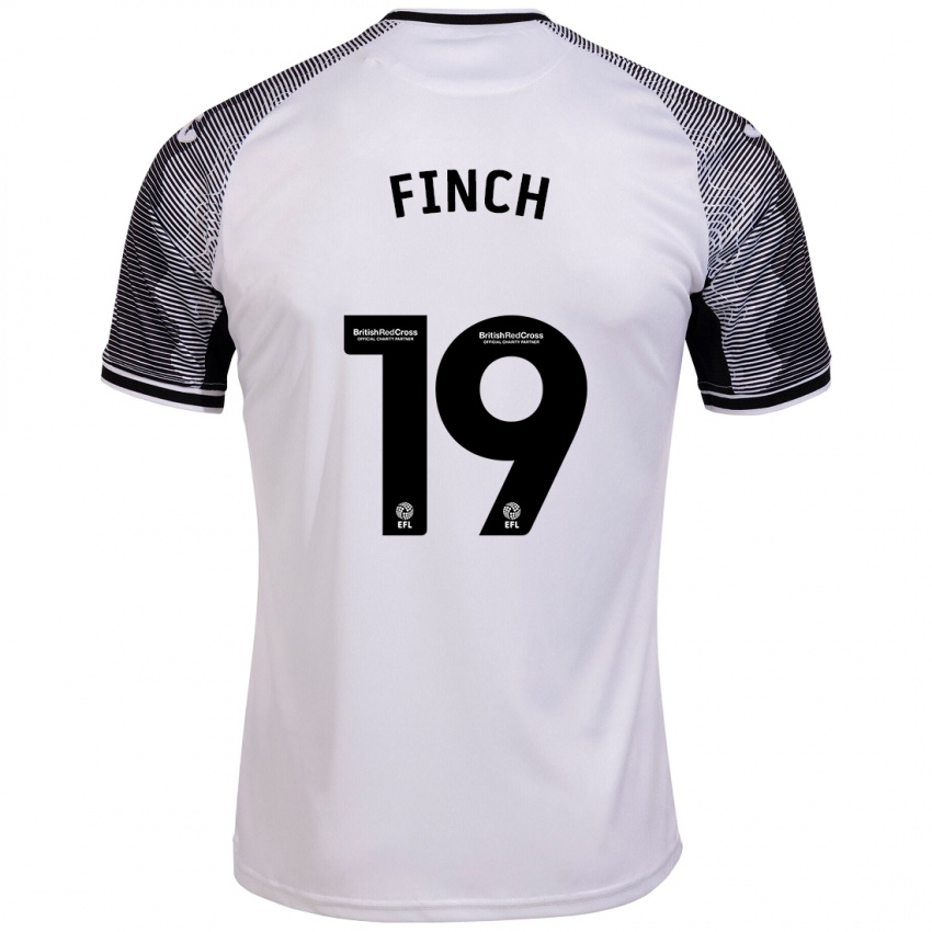 Niño Camiseta Lucy Finch #19 Blanco 1ª Equipación 2023/24 La Camisa