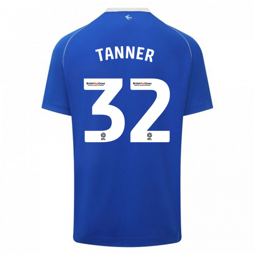 Niño Camiseta Ollie Tanner #32 Azul 1ª Equipación 2023/24 La Camisa