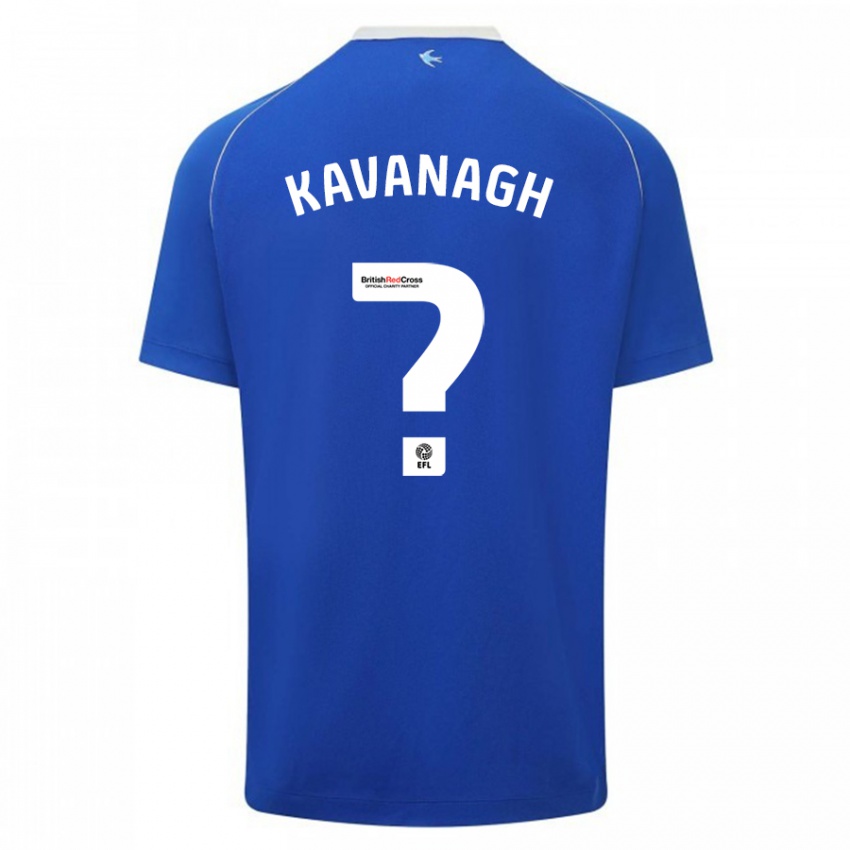 Niño Camiseta Ryan Kavanagh #0 Azul 1ª Equipación 2023/24 La Camisa