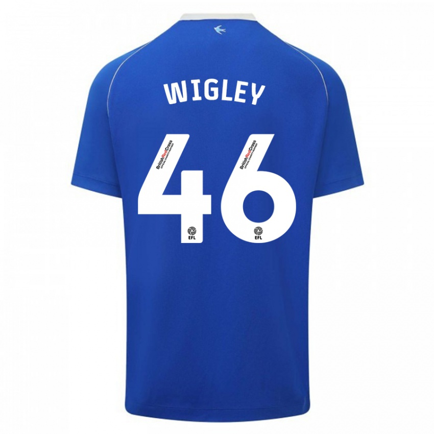 Niño Camiseta Morgan Wigley #46 Azul 1ª Equipación 2023/24 La Camisa
