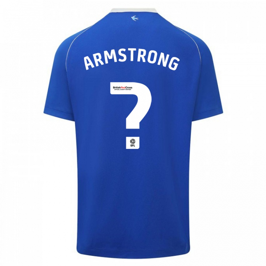 Niño Camiseta Luke Armstrong #0 Azul 1ª Equipación 2023/24 La Camisa