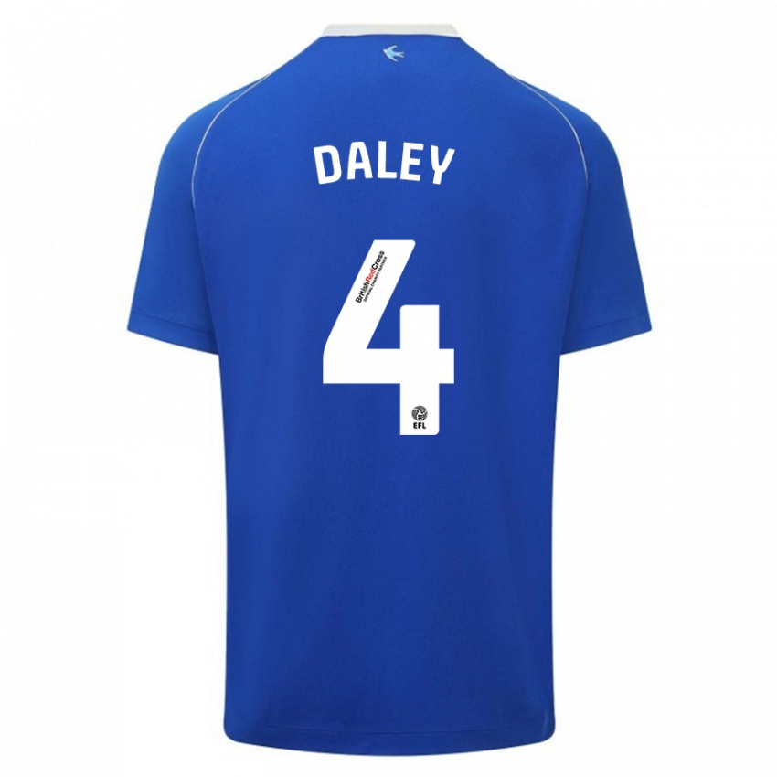 Niño Camiseta Hannah Daley #4 Azul 1ª Equipación 2023/24 La Camisa