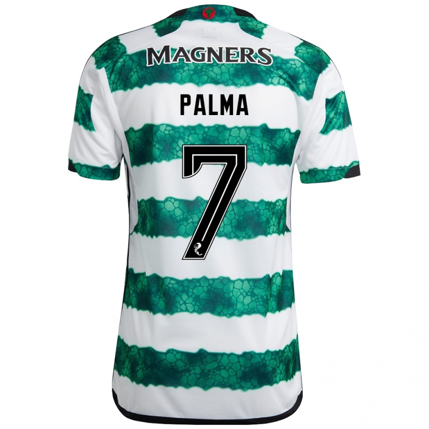 Niño Camiseta Luis Palma #7 Verde 1ª Equipación 2023/24 La Camisa