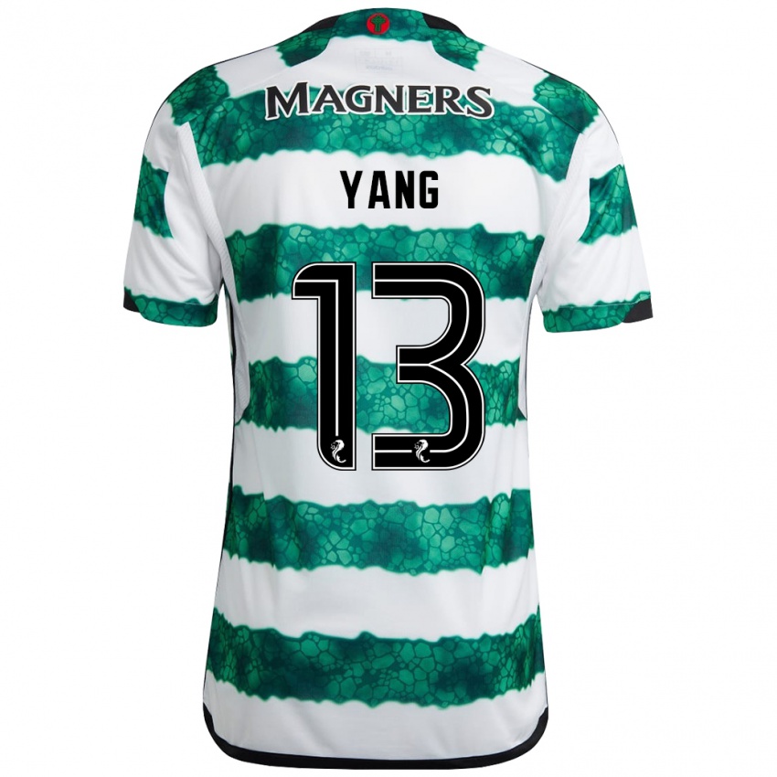 Niño Camiseta Hyun-Jun Yang #13 Verde 1ª Equipación 2023/24 La Camisa