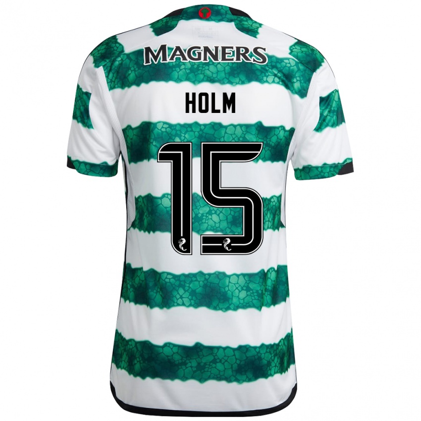 Niño Camiseta Odin Thiago Holm #15 Verde 1ª Equipación 2023/24 La Camisa