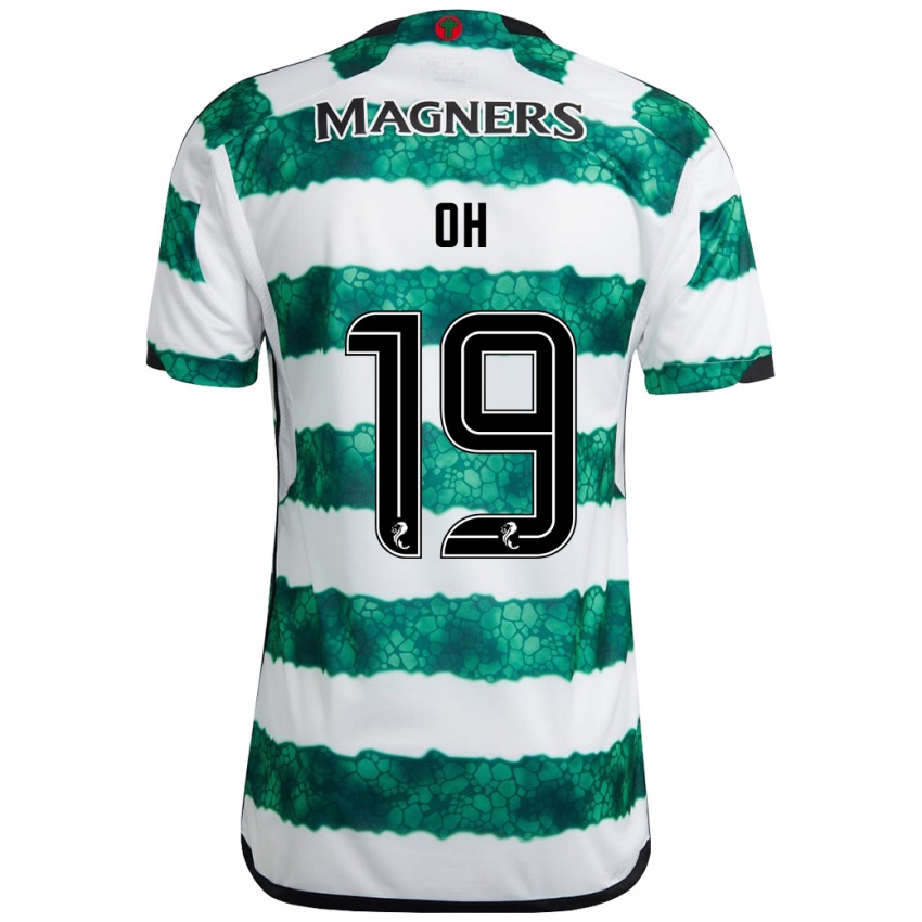 Niño Camiseta Hyeon-Gyu Oh #19 Verde 1ª Equipación 2023/24 La Camisa