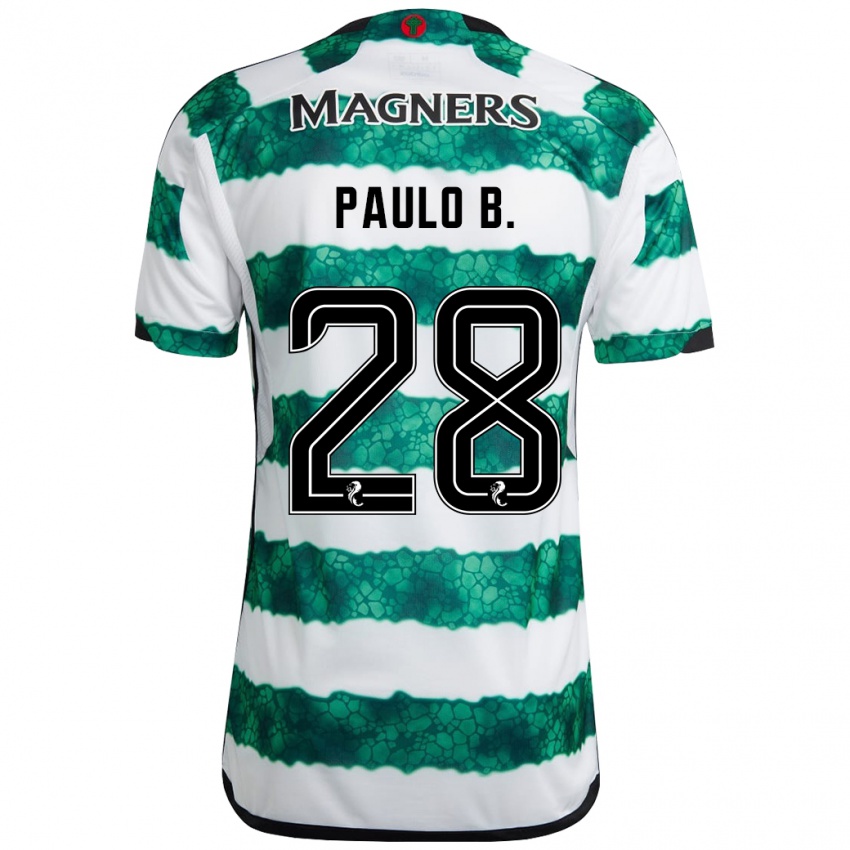 Niño Camiseta Paulo Bernardo #28 Verde 1ª Equipación 2023/24 La Camisa