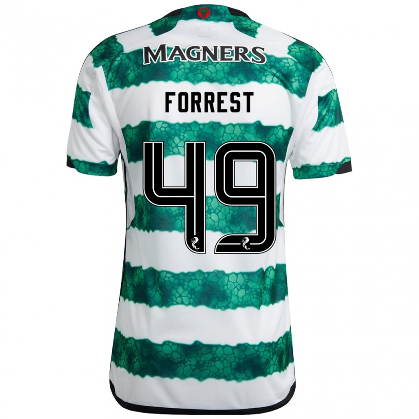 Niño Camiseta James Forrest #49 Verde 1ª Equipación 2023/24 La Camisa