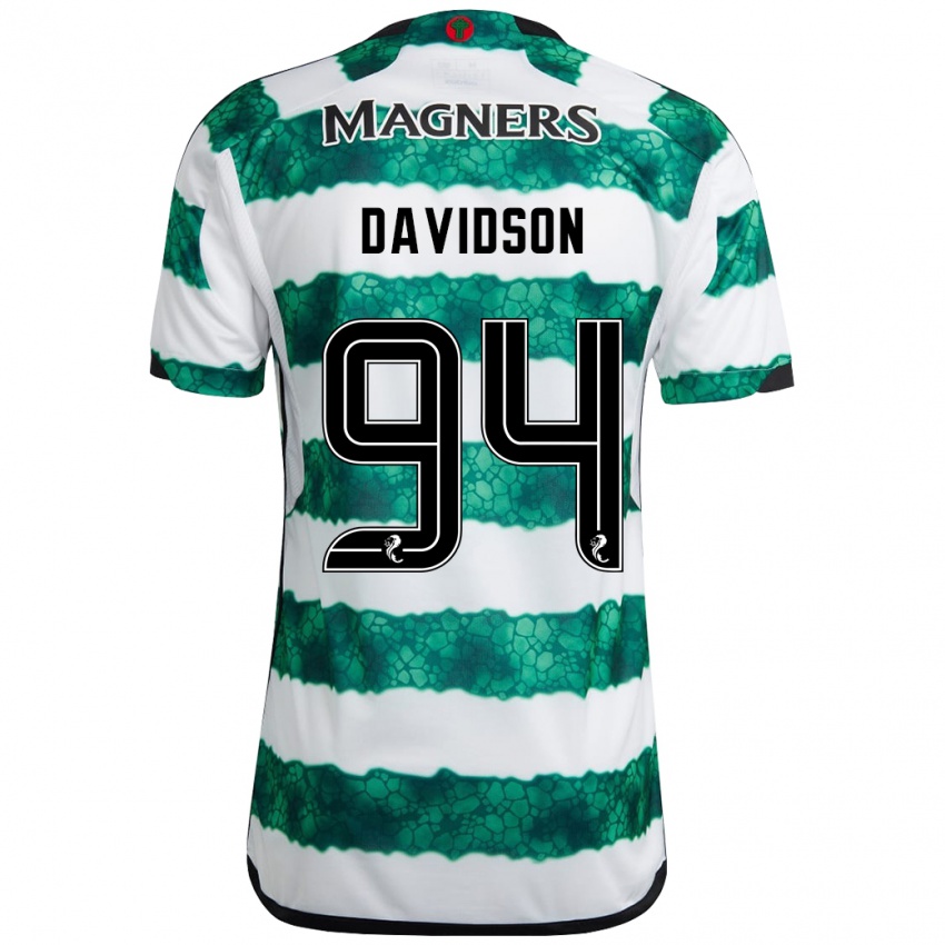 Niño Camiseta Bruno Davidson #94 Verde 1ª Equipación 2023/24 La Camisa