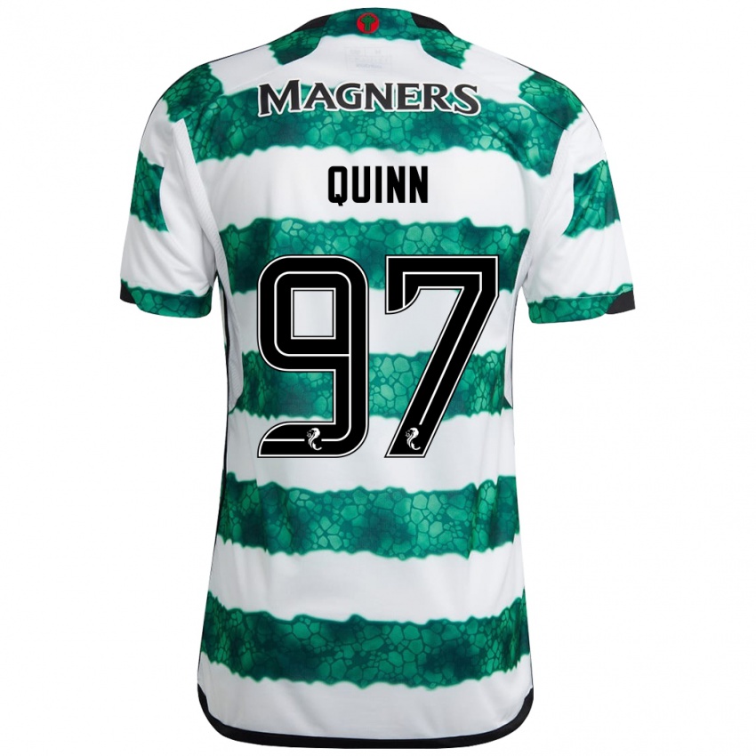 Niño Camiseta Ben Quinn #97 Verde 1ª Equipación 2023/24 La Camisa