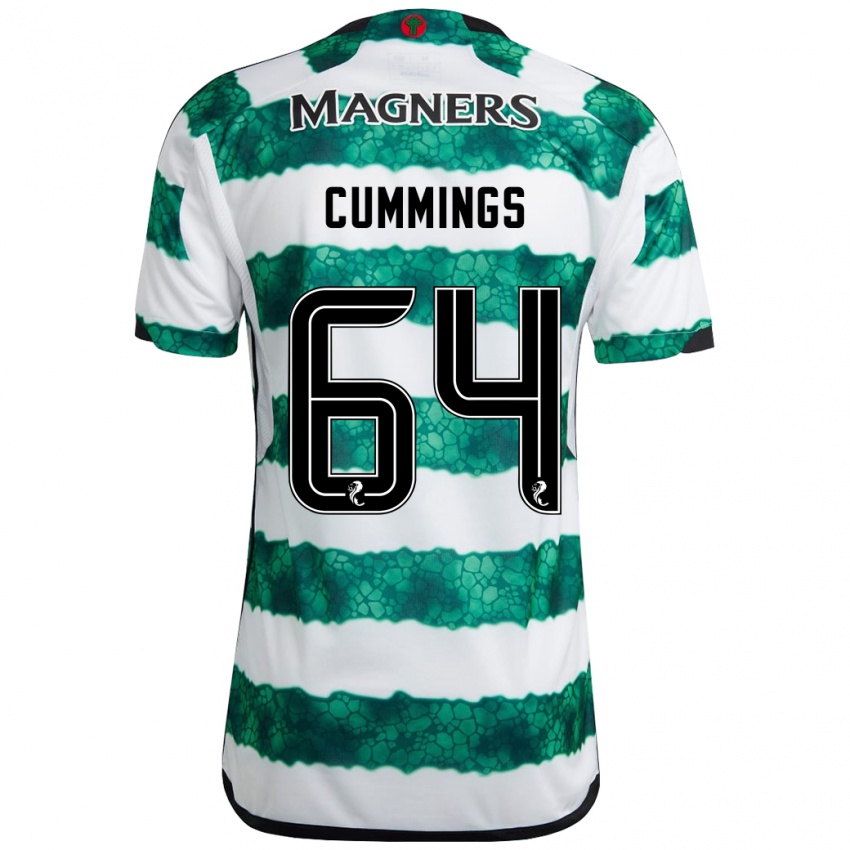 Niño Camiseta Daniel Cummings #64 Verde 1ª Equipación 2023/24 La Camisa