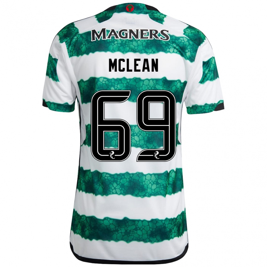 Niño Camiseta Kai Mclean #69 Verde 1ª Equipación 2023/24 La Camisa