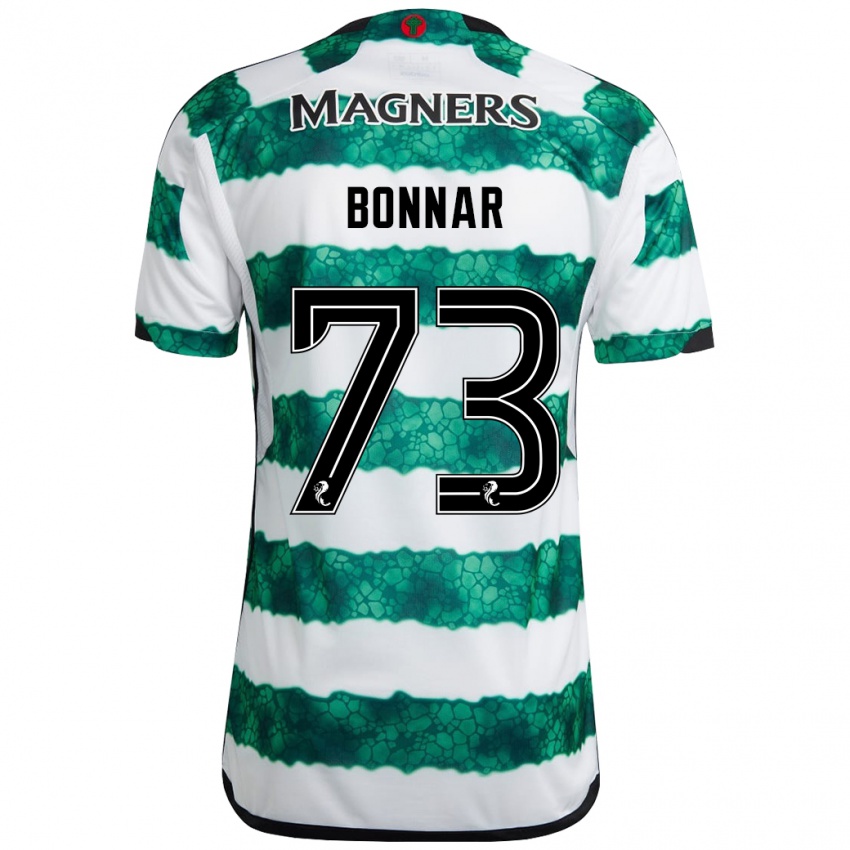 Niño Camiseta Jude Bonnar #73 Verde 1ª Equipación 2023/24 La Camisa