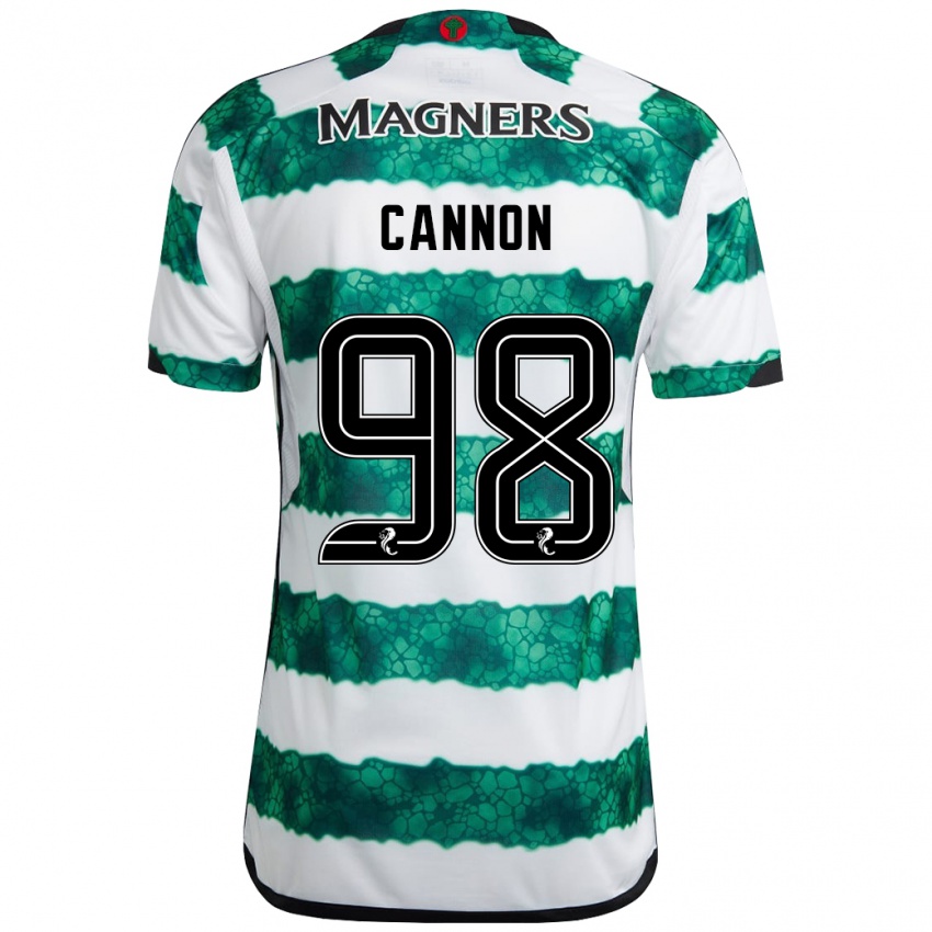 Niño Camiseta Aidan Cannon #98 Verde 1ª Equipación 2023/24 La Camisa