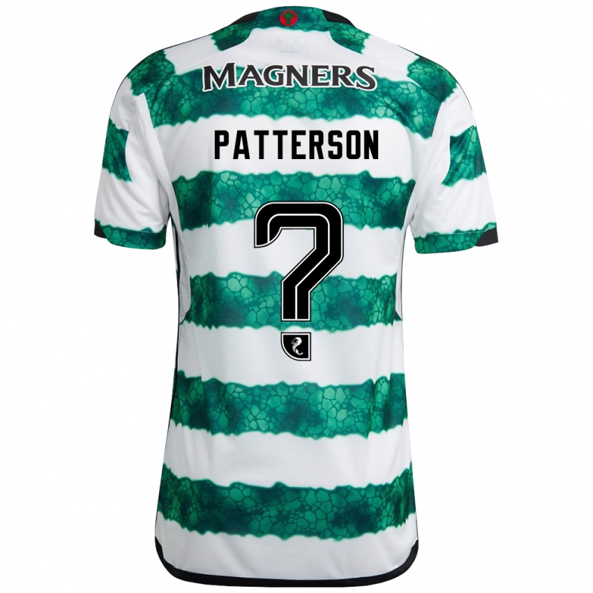 Niño Camiseta Cameron Patterson #0 Verde 1ª Equipación 2023/24 La Camisa