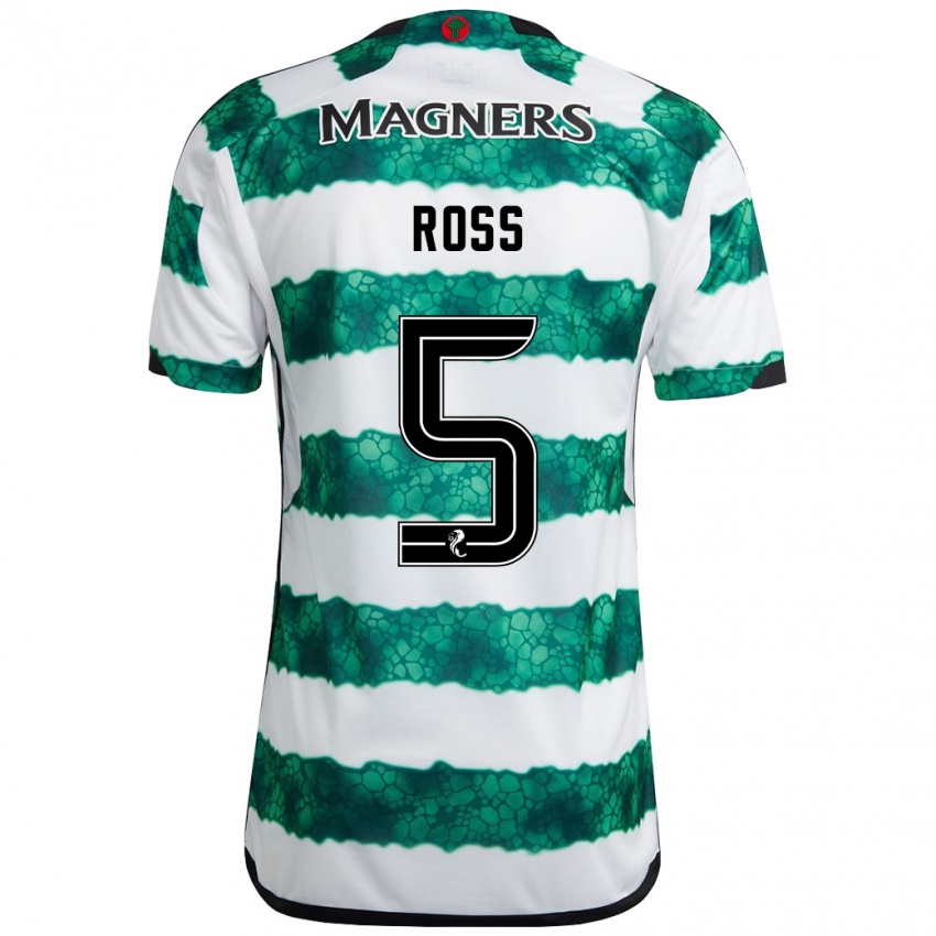 Niño Camiseta Natalie Ross #5 Verde 1ª Equipación 2023/24 La Camisa