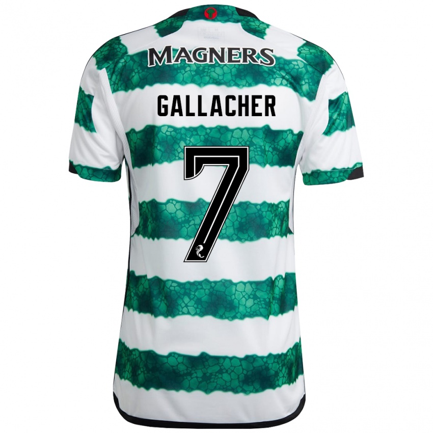 Niño Camiseta Amy Gallacher #7 Verde 1ª Equipación 2023/24 La Camisa